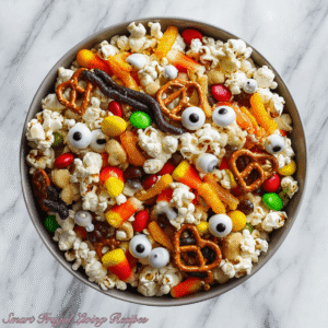 Read more about the article Monster Munch Trail Mix Recipe for Halloween Parties