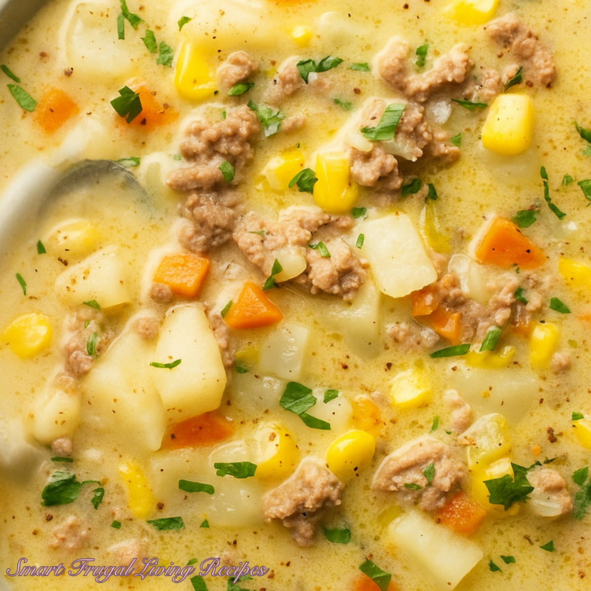 Creamy Hamburger Potato Soup
