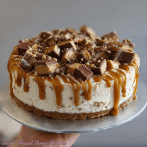 Read more about the article No Bake Twix Cheesecake – Easy Caramel Chocolate Dessert