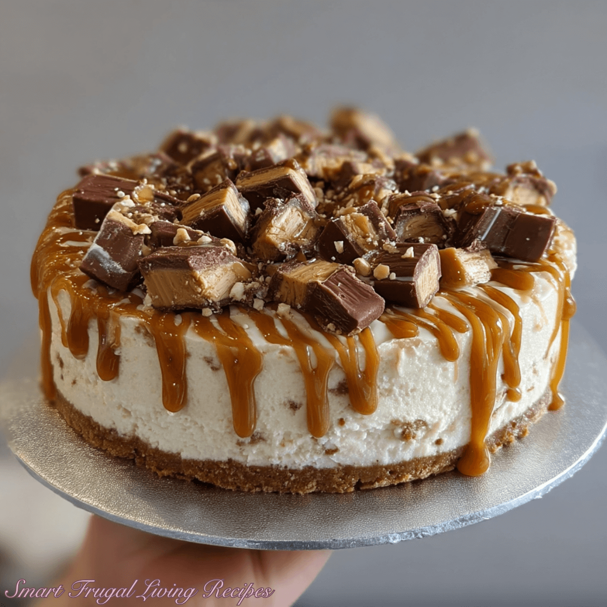 You are currently viewing No Bake Twix Cheesecake – Easy Caramel Chocolate Dessert