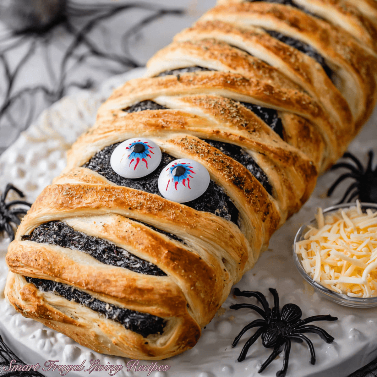Spooktacular Halloween Mummy Stromboli