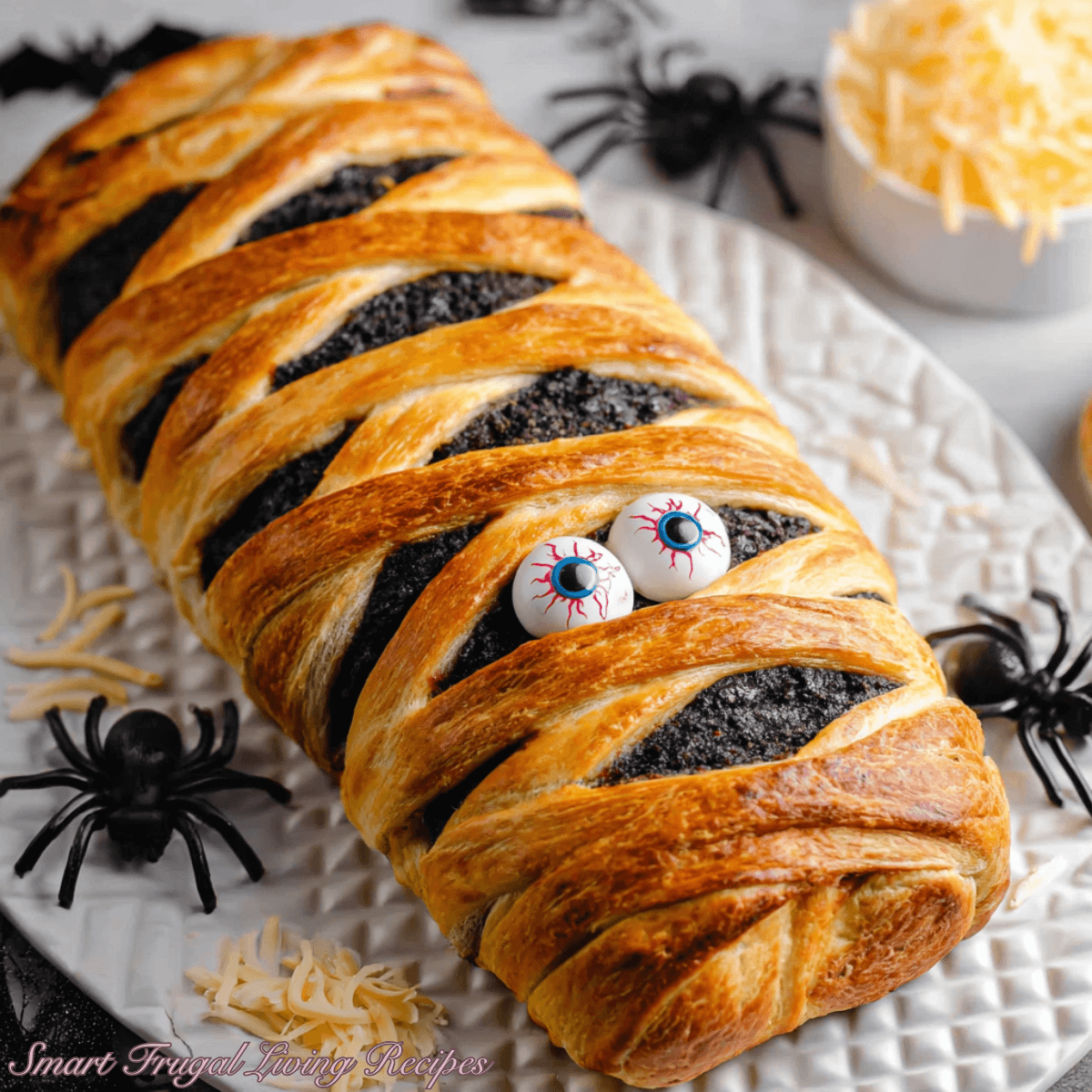 Spooktacular Halloween Mummy Stromboli