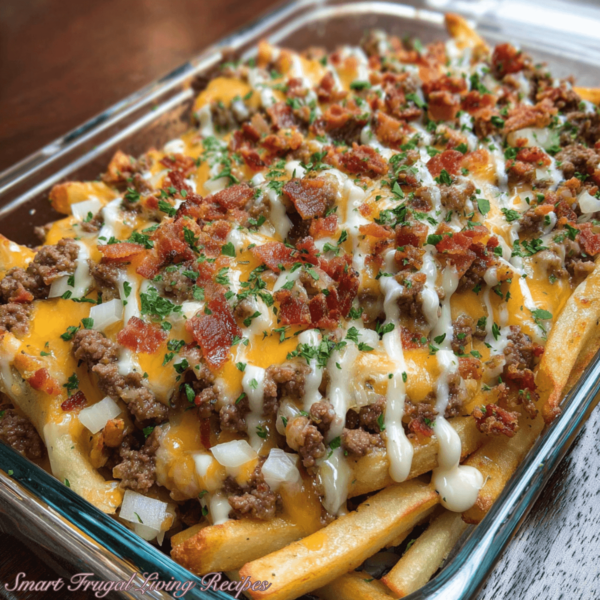 Cheeseburger French Fry Casserole