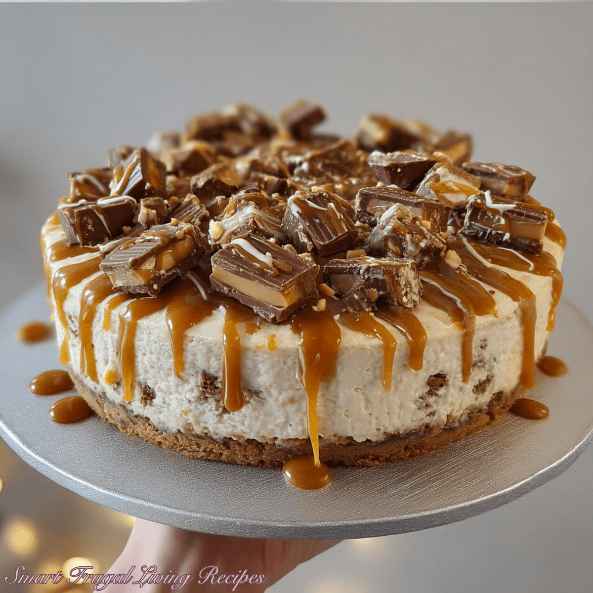 No Bake Twix Cheesecake