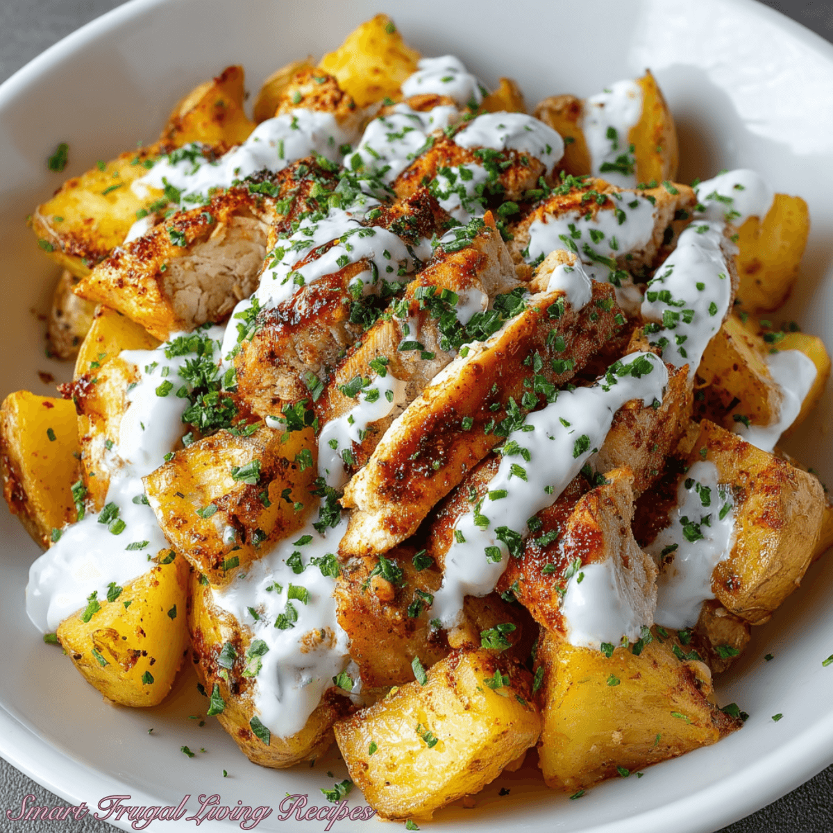 Garlic Parmesan Crockpot Chicken and Potatoes
