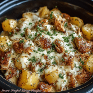 Read more about the article Slow Cooker Garlic Parmesan Chicken and Potatoes