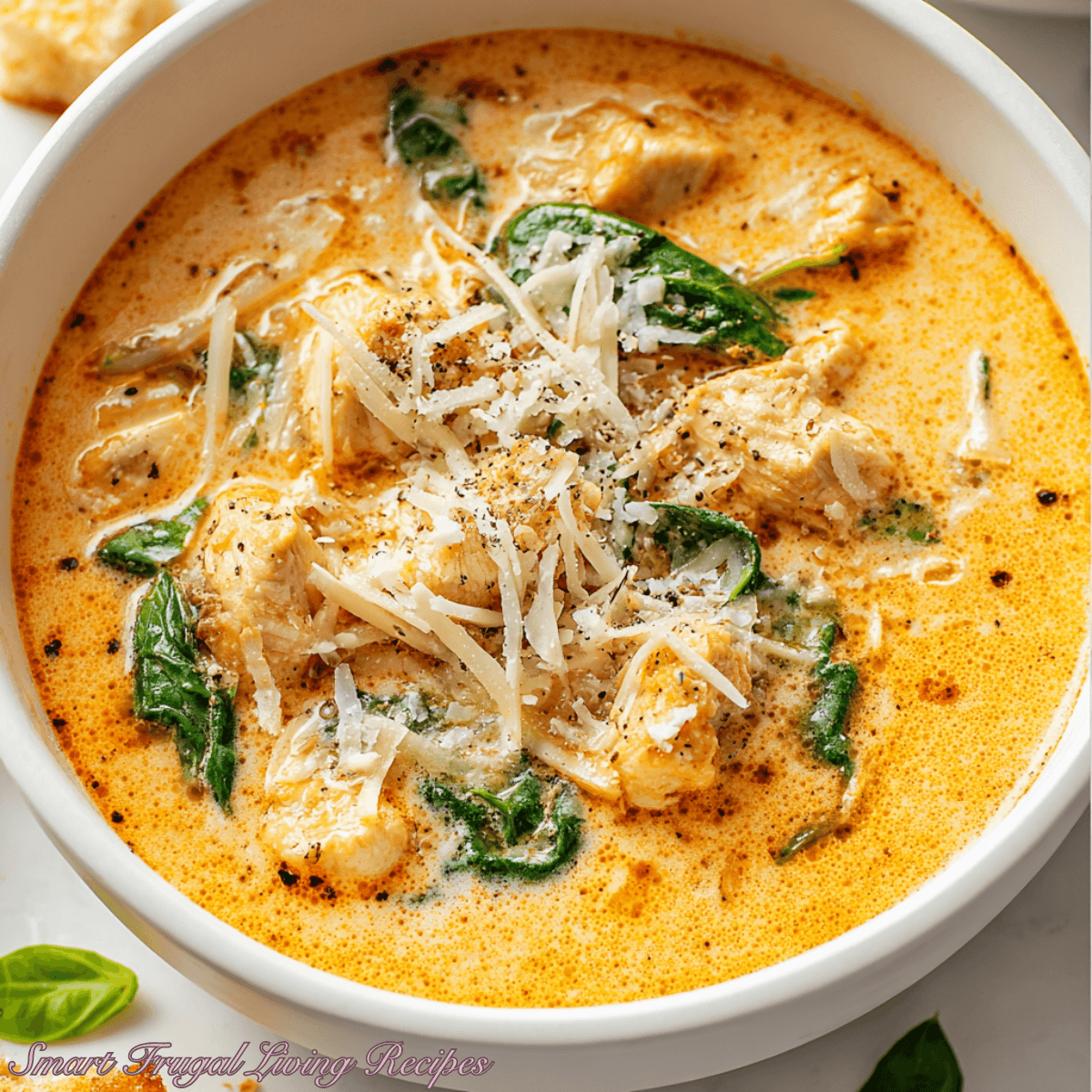 Crockpot Chicken Parmesan Soup