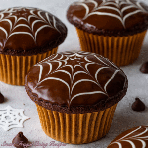 Read more about the article Chocolate Spider Web Halloween Tarts – Spooky Holiday Dessert