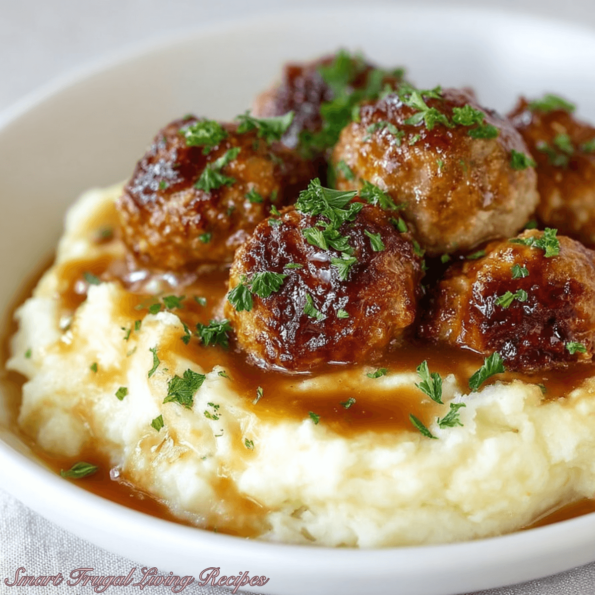 Slow Cooker Salisbury Steak Meatballs