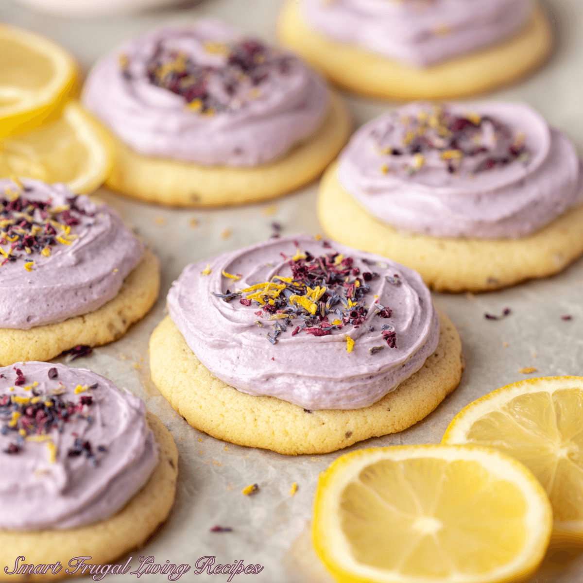 Soft Lemon Blueberry Cookies