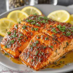Read more about the article Pan Seared Salmon with Lemon Garlic Butter Sauce