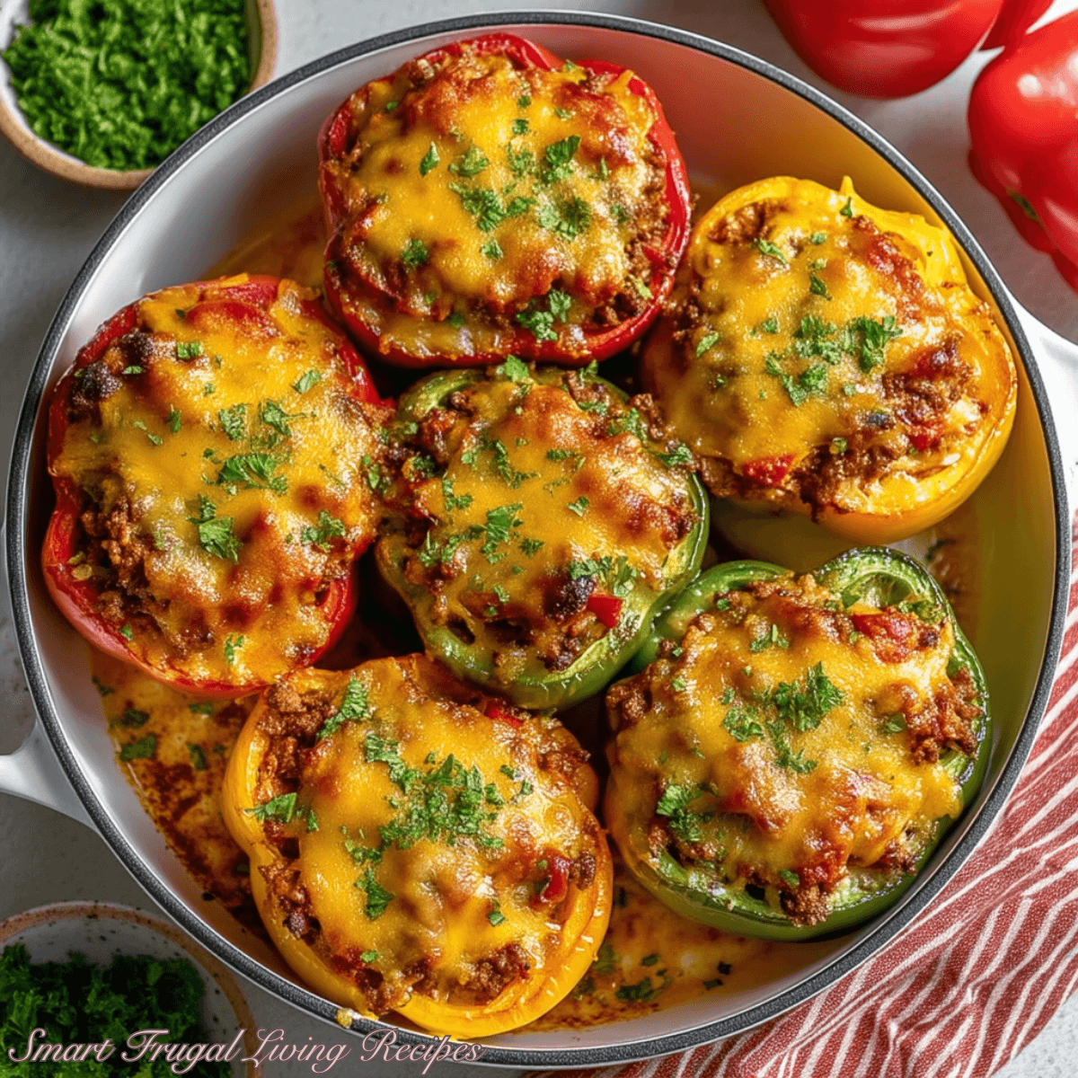 Slow Cooker Stuffed Bell Peppers