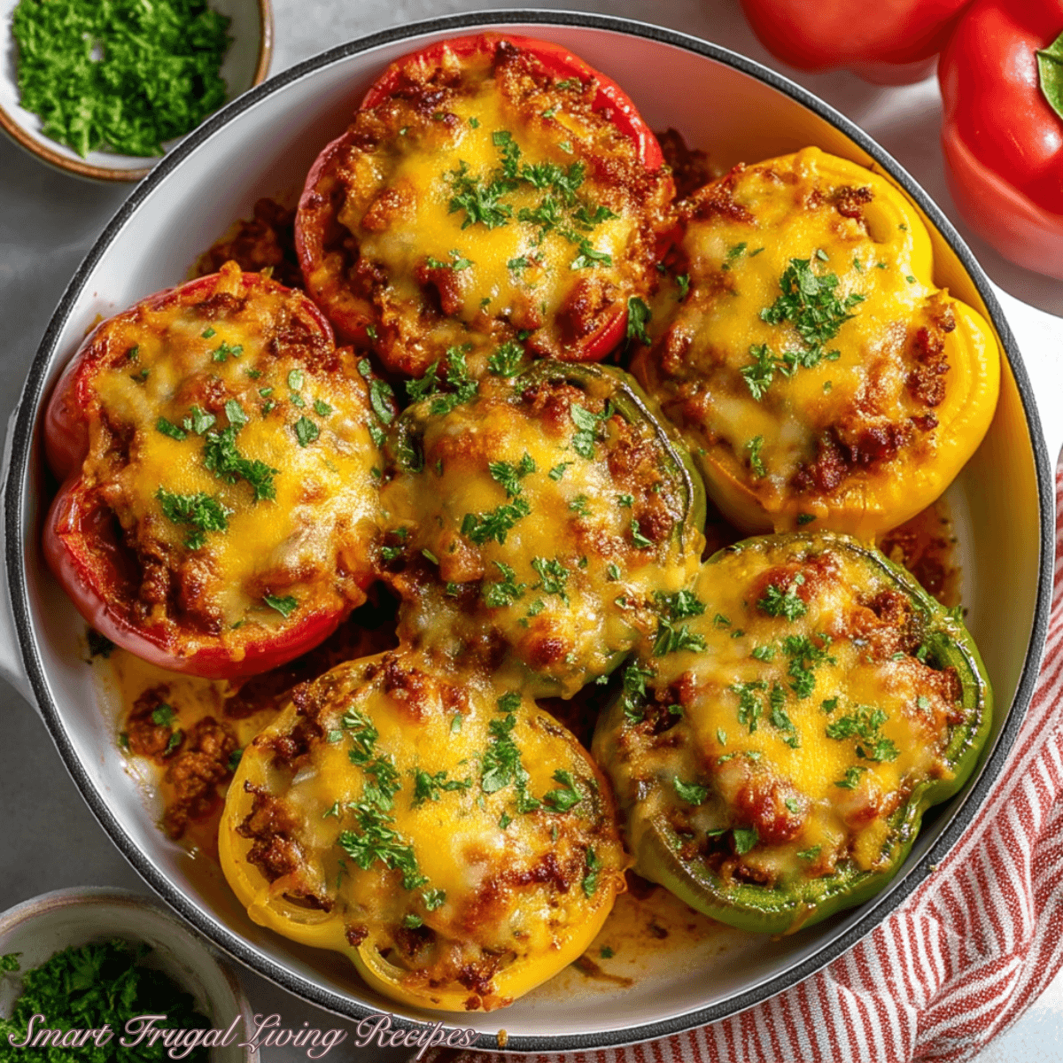 Slow Cooker Stuffed Bell Peppers