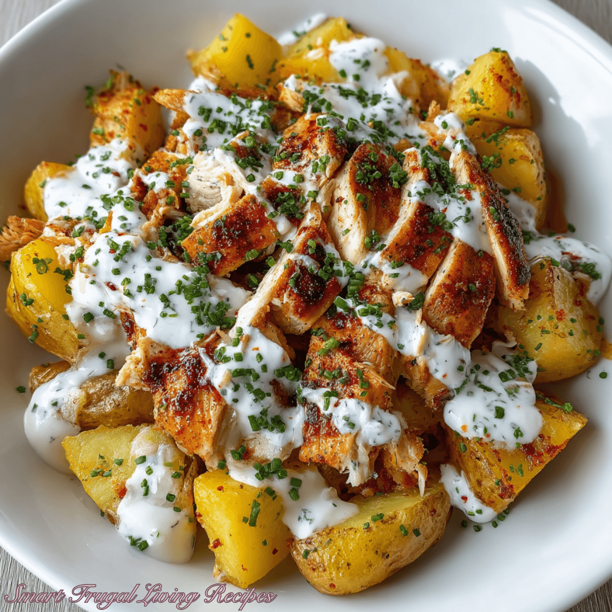 Garlic Parmesan Crockpot Chicken and Potatoes