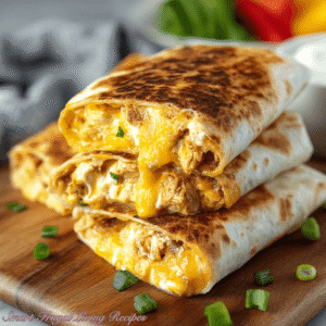 Read more about the article Crispy Chicken & Cheese Burritos Recipe