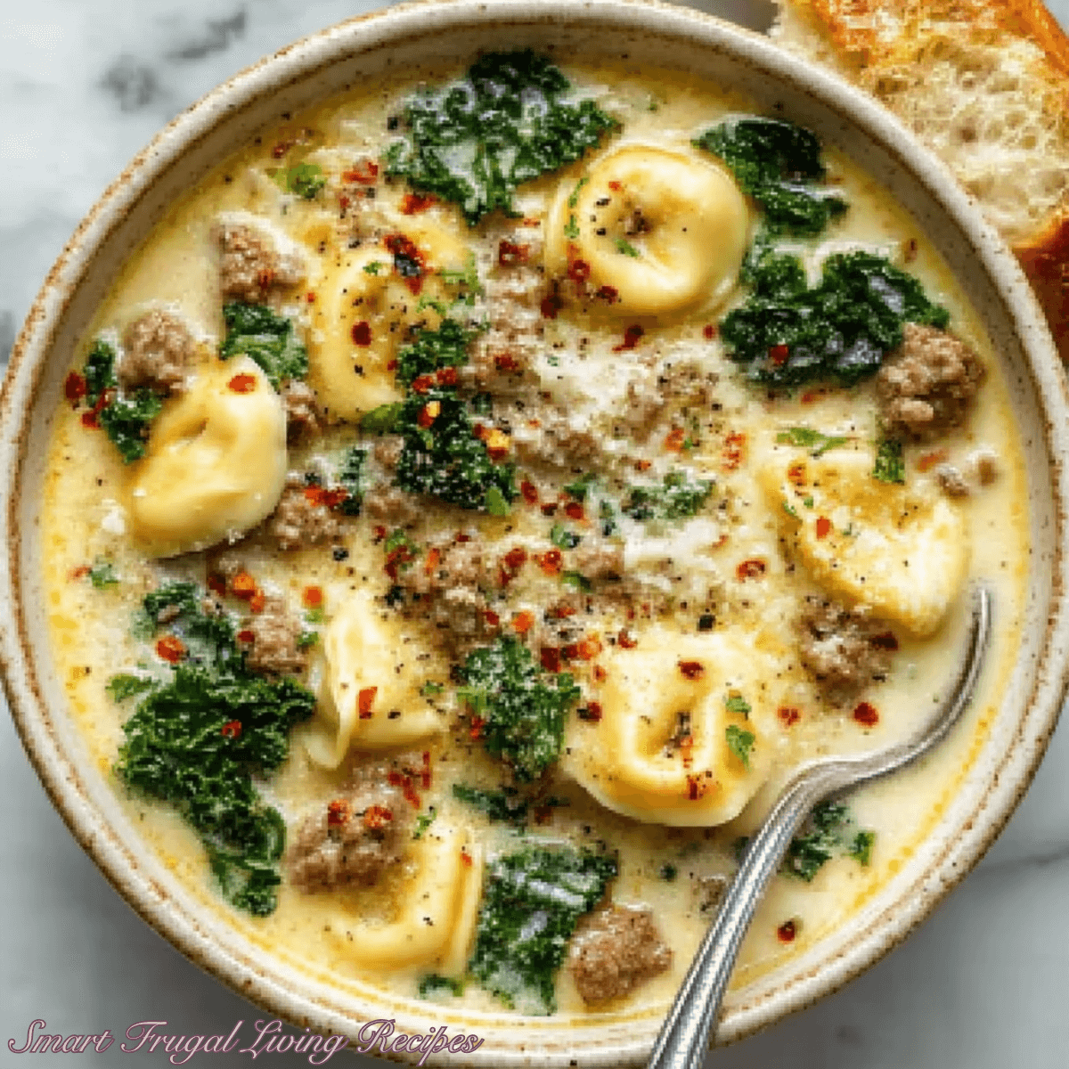 Creamy Sausage Tortellini Soup