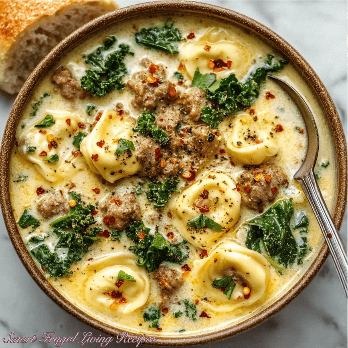 Creamy Sausage Tortellini Soup