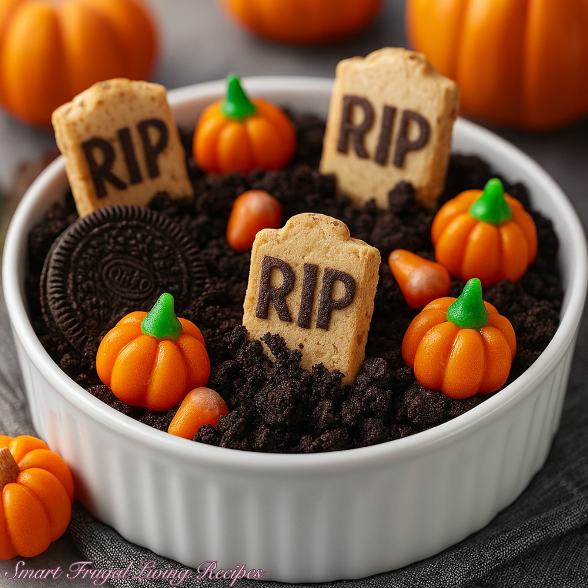 Graveyard Chocolate Cheesecake Dip